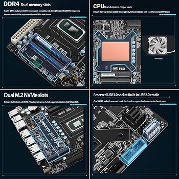 CPU thatb1709043student Amazon.com: StoneStorm 6-Bay NAS Mini-ITX Motherboard 4 i226